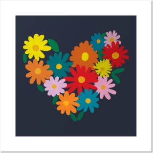 Colorful Flowers Posters and Art